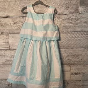 Janie and Jack lightweight blue and white dress size 4